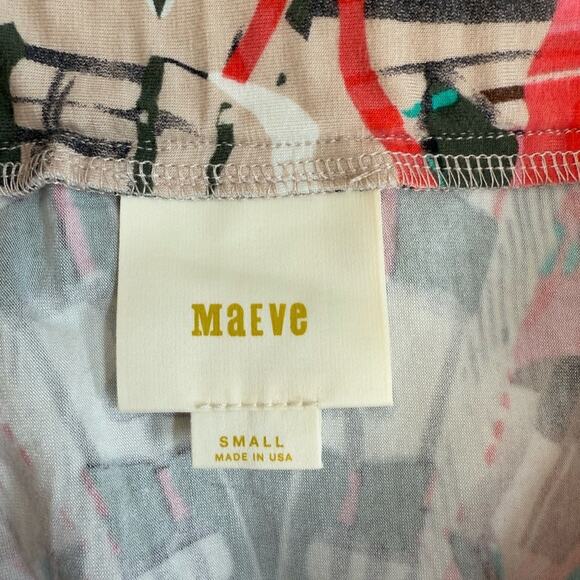 ANTHROPOLOGIE MAEVE LIGEIA FAUX WRAP MINI SKIRT TRIBAL PRINT SMALL - Picture 7 of 8